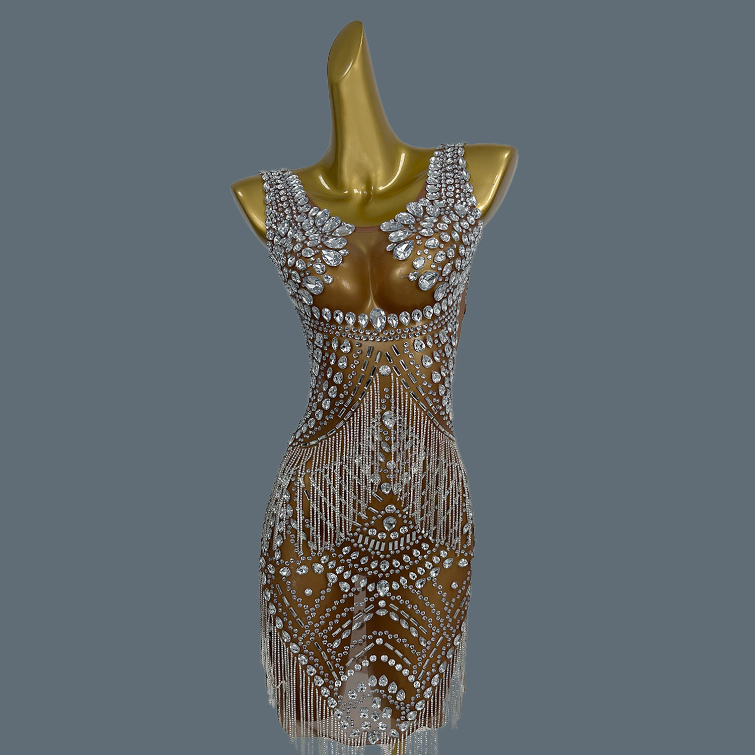 Sparkly Rhinestone Club Party Dress - Сексуальные вечерние платья для женщин, формальные,