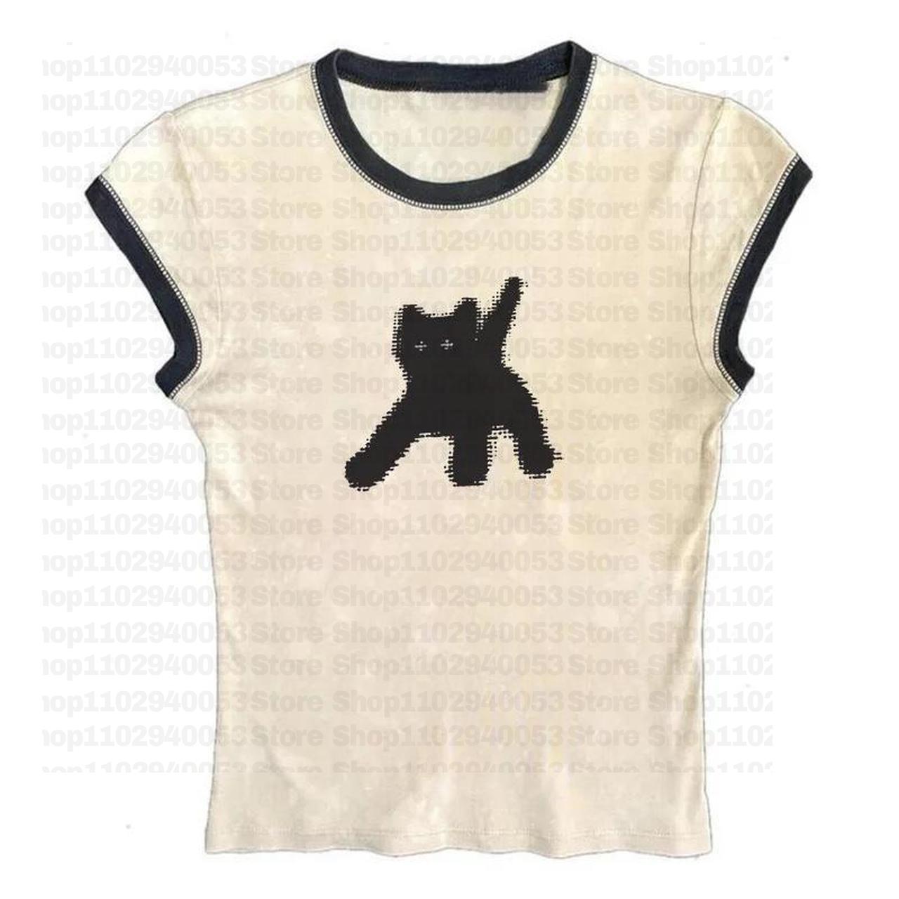 Y2K Graphic Baby Tee Crop - Женский Готический укороченный топ с надписью