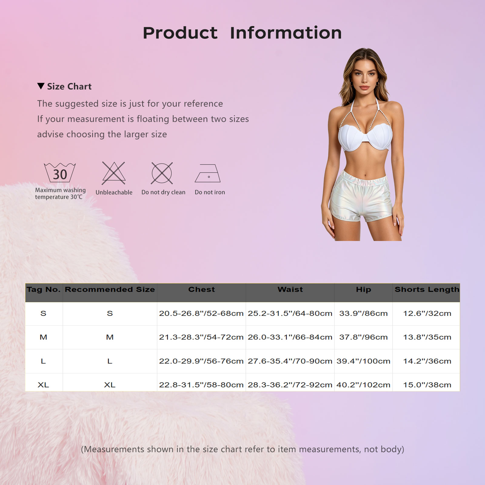 Tops - Женский металлический блестящий купальник-танкини: топ-бикини в