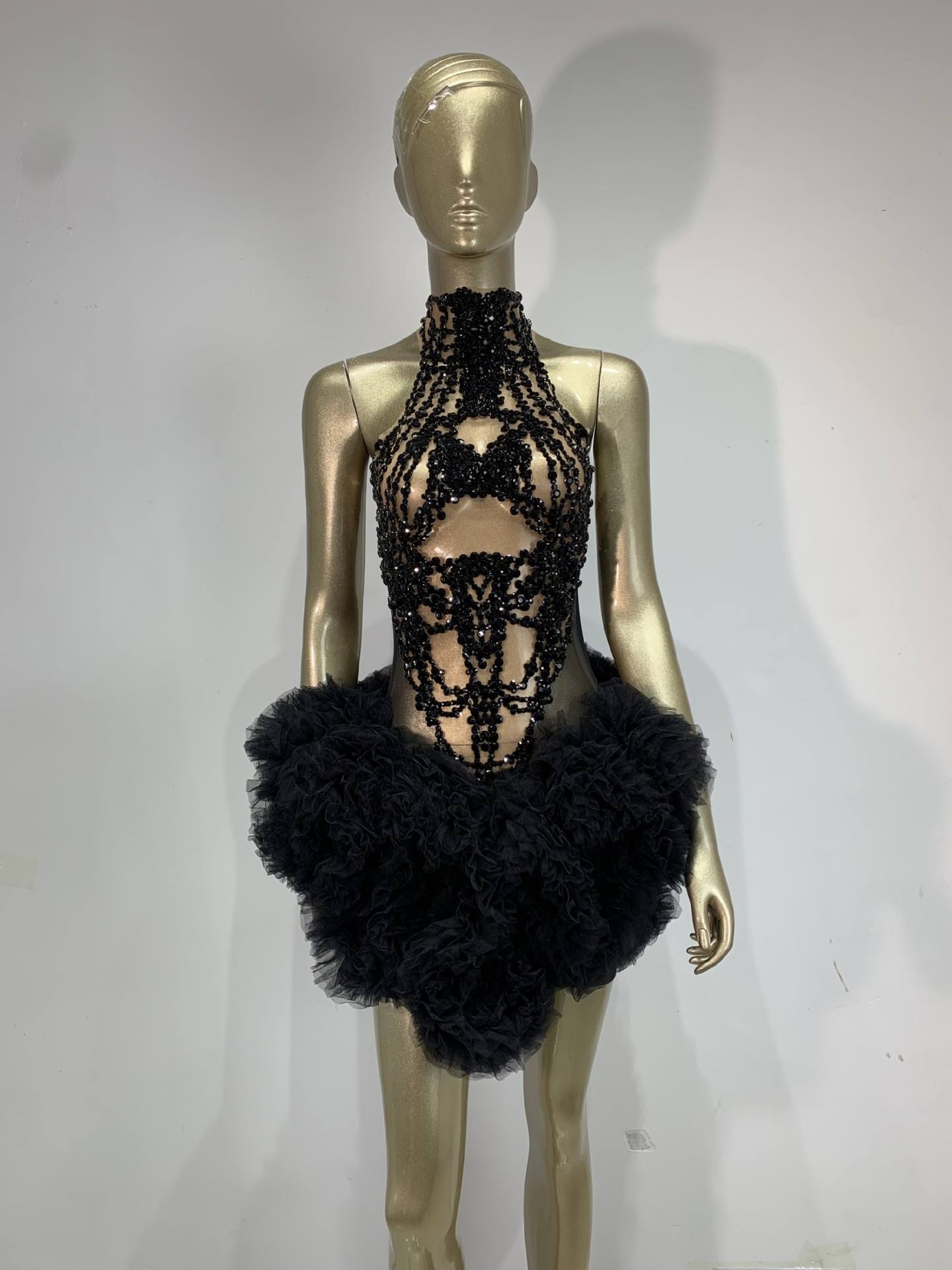 Женское мини-платье с блестящи – обзор и цена Sparkly Rhinestone Club Party Dress