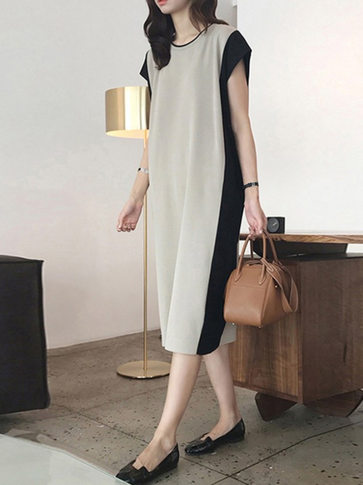 Эффективное для похудения плат – обзор и цена Korean Style A Line Shirt Dress