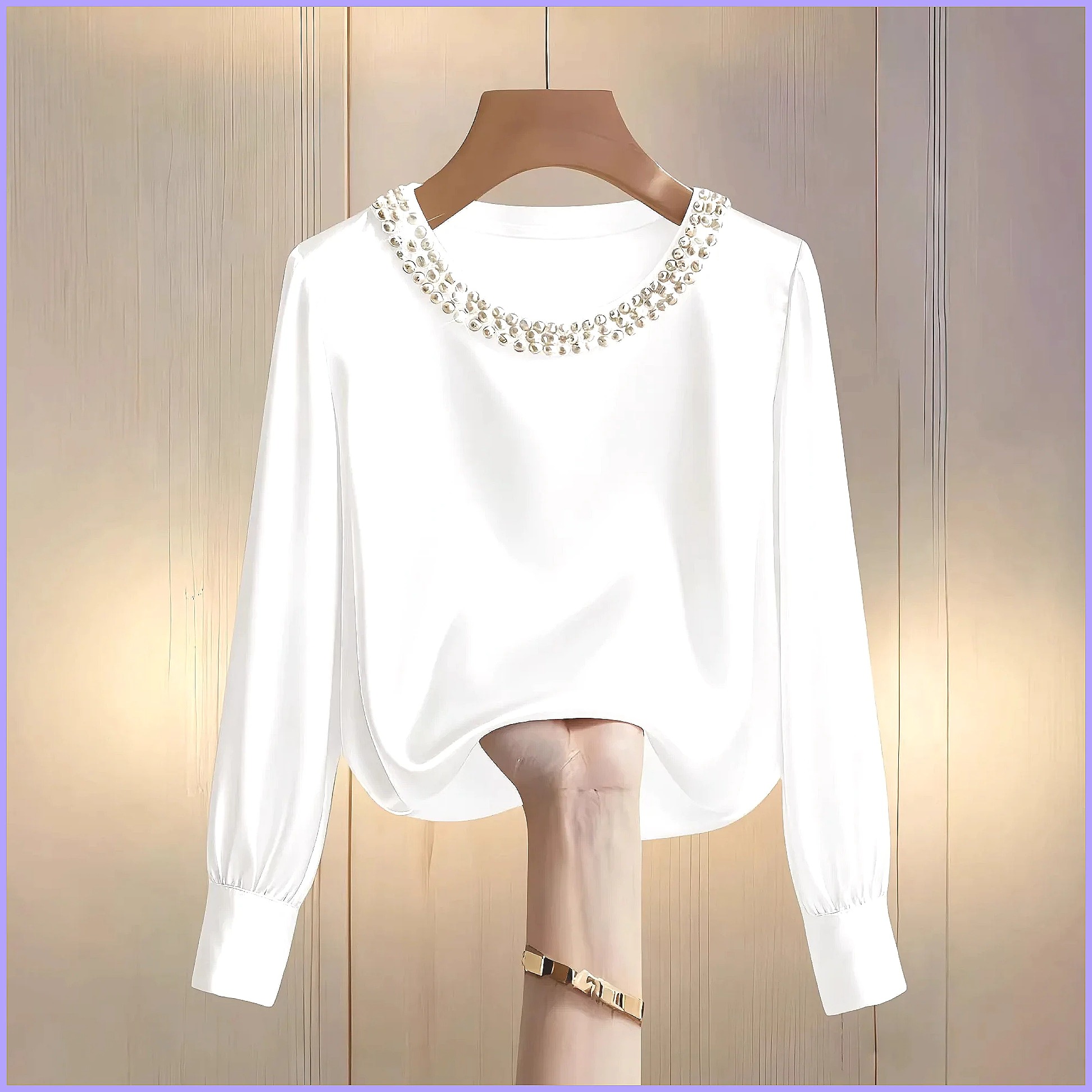 Элегантная блузка из атласа с  – обзор и цена Blouses