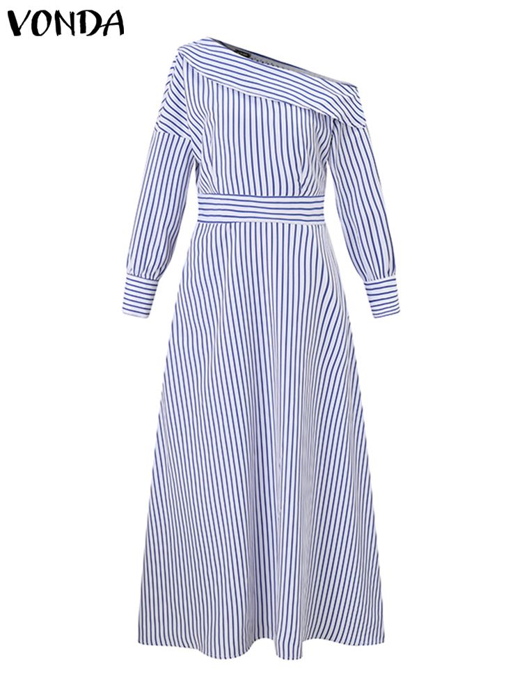 VONDA 2024, женское элегантное – обзор и цена Off Shoulder Puff Sleeve Sundress