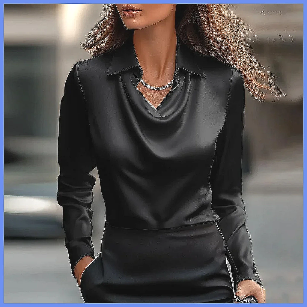 Винтажная атласная блузка для  – обзор и цена Blouses
