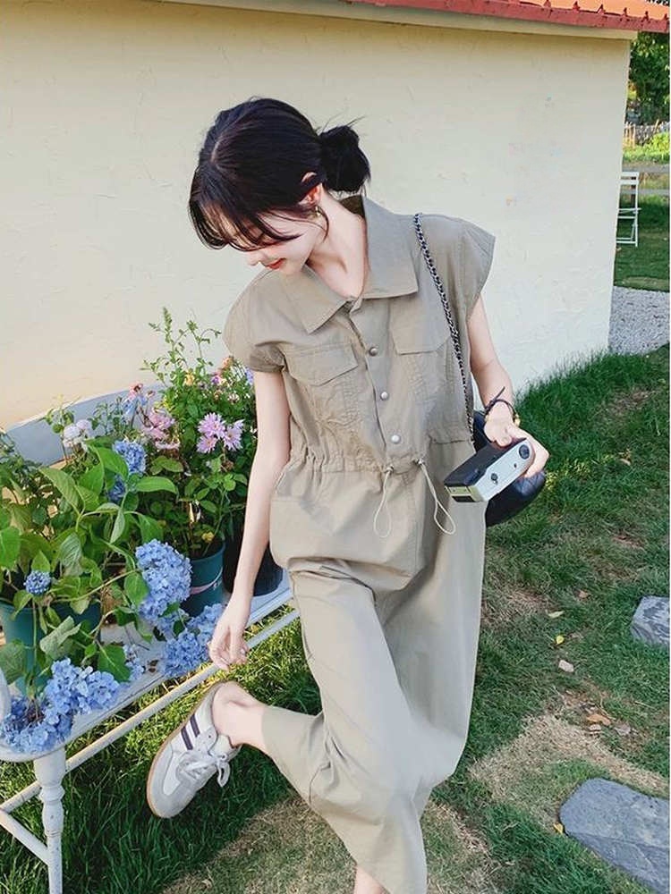 Летнее элегантное повседневное – обзор и цена Korean Style A Line Shirt Dress