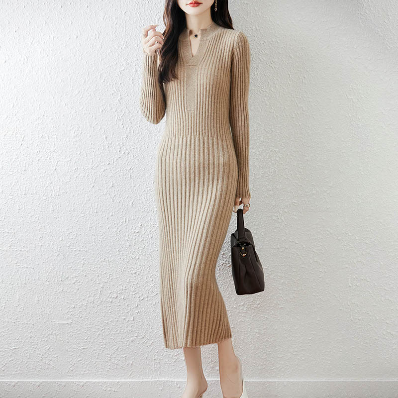 Умное минималистское женское д – обзор и цена Bodycon Long Sleeve Ribbed Dress
