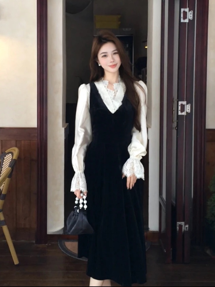 XZY Шикарный комплект: шелкова – обзор и цена Korean Style A Line Shirt Dress