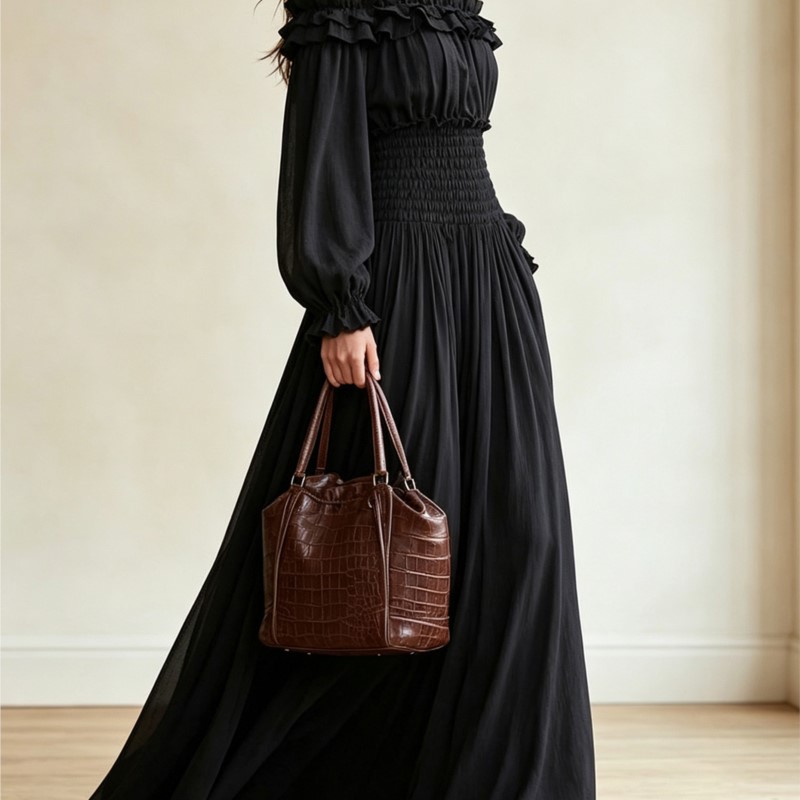 Женское платье-макси с открыты – обзор и цена Off Shoulder Puff Sleeve Sundress