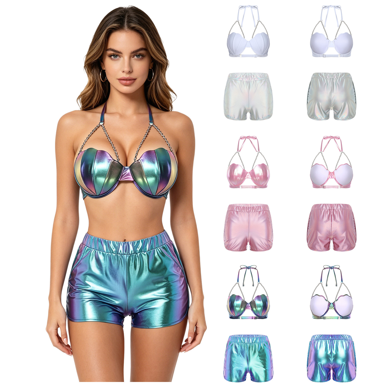 Женский металлический блестящи – обзор и цена Tops