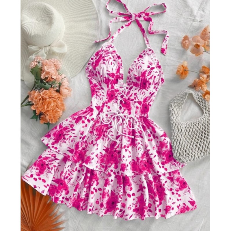 Женское короткое платье в ретр – обзор и цена French Vintage Floral Midi Dress