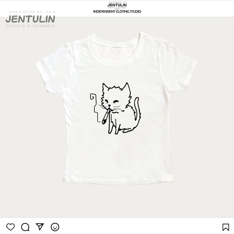 Корейский стиль Y2K 90-х: укор – обзор и цена Y2K Graphic Baby Tee Crop