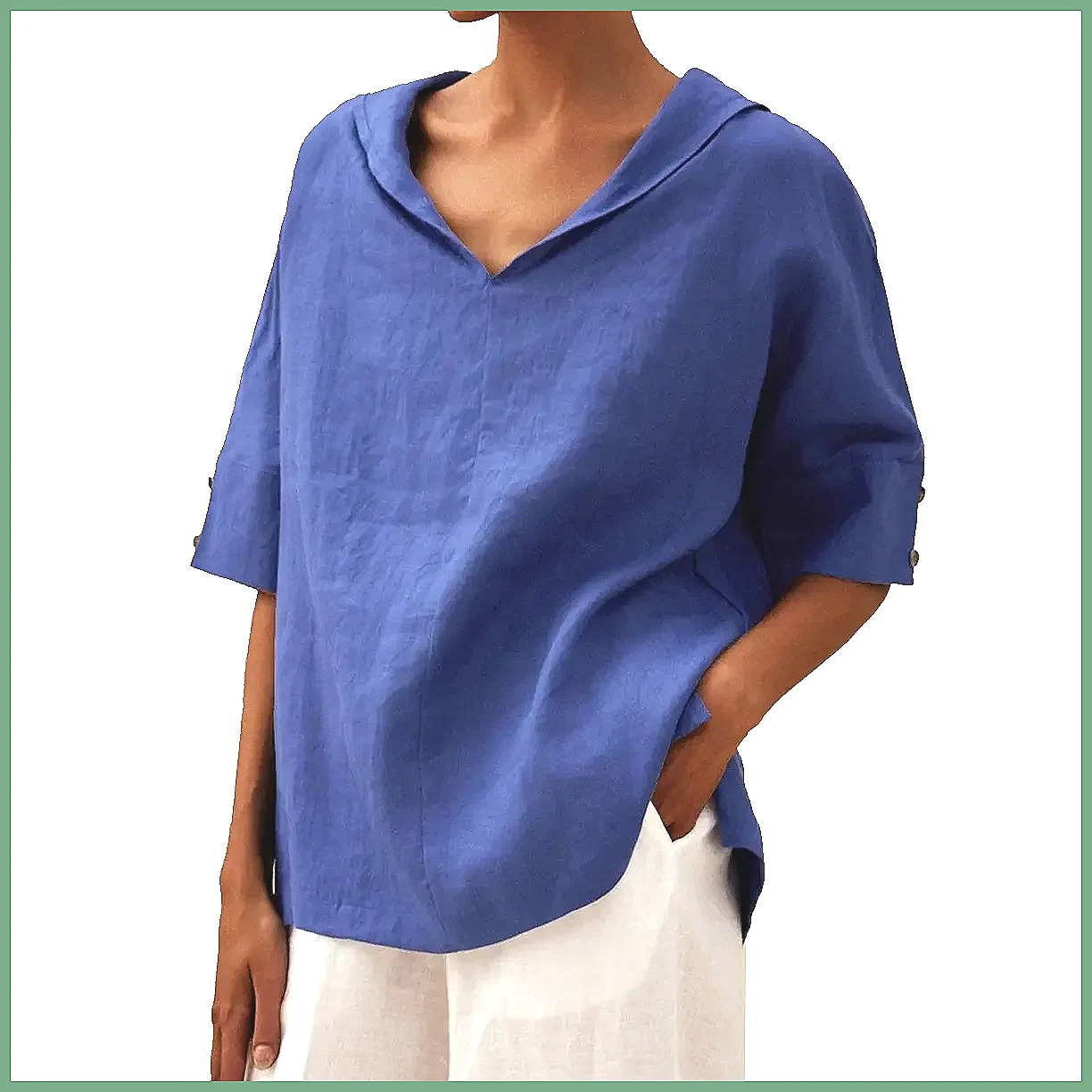 Женская свободная блузка с V-о – обзор и цена Blouses