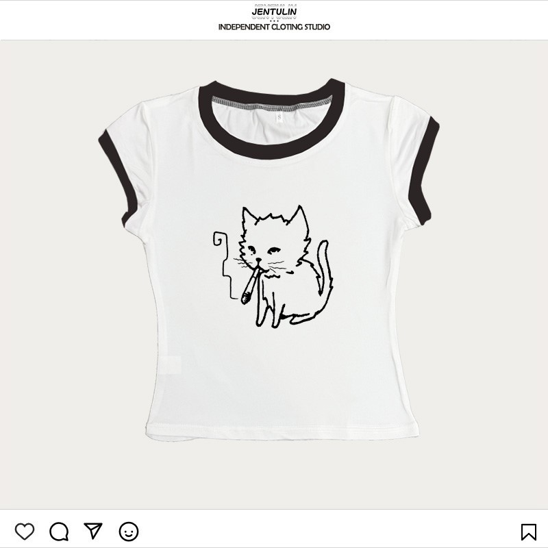 Корейский стиль Y2K 90-х: женс – обзор и цена Y2K Graphic Baby Tee Crop