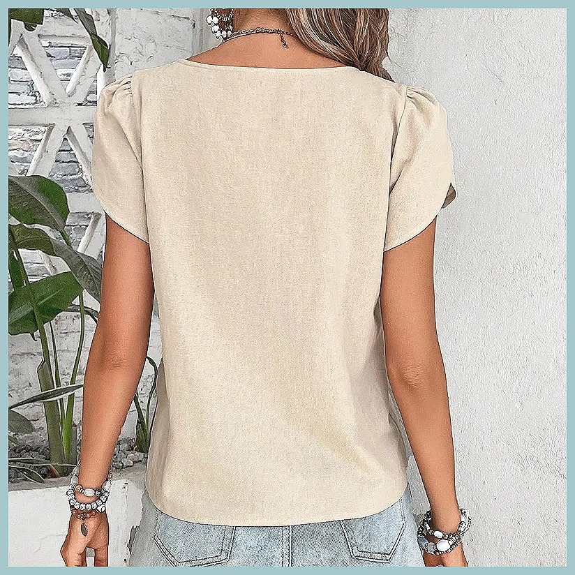 Летняя винтажная однотонная бл – обзор и цена Blouses