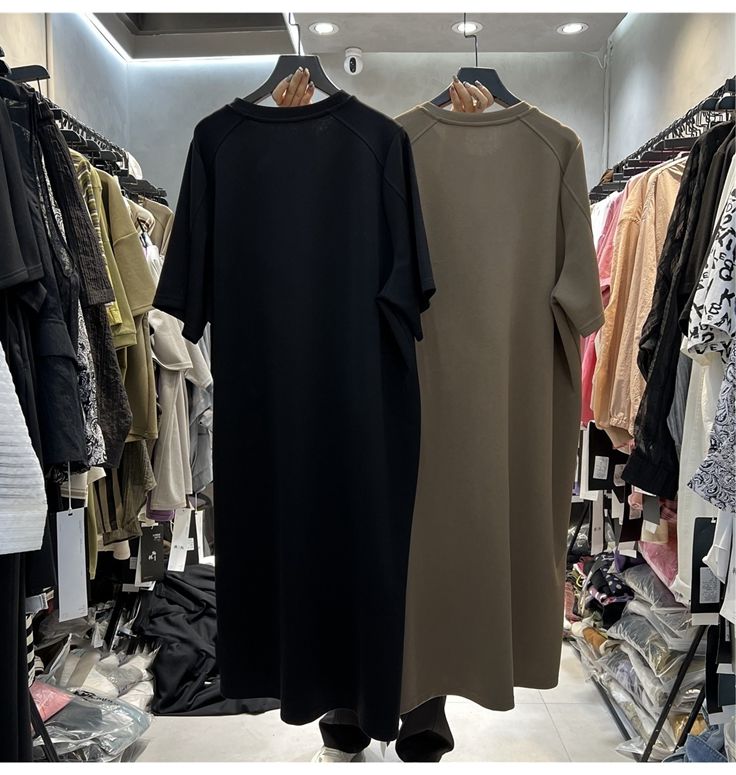 Женское свободное платье-футбо – обзор и цена Korean Style A Line Shirt Dress