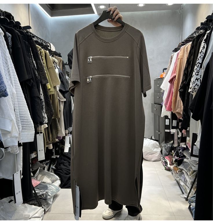 Женское свободное платье-футбо – обзор и цена Korean Style A Line Shirt Dress